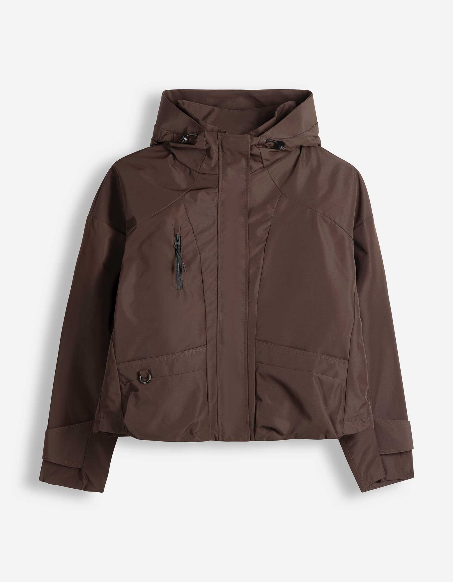 Outdoorjacke - Windabweisend - Braun