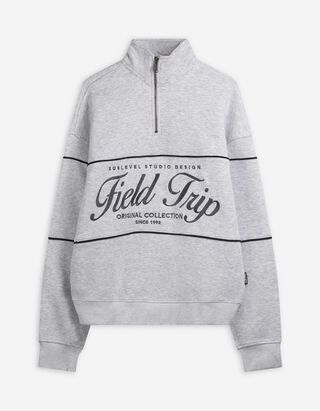 Mikina - troyer svetr - svetle šedá