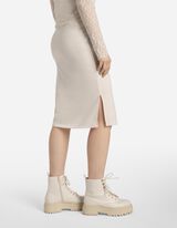 Midisukňa - &Uacute;plet - bezova