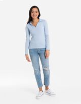 Džínsy - Účinky prania - svetlomodra