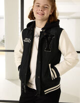 Vysokoškolská bunda - Viacfarebný dizajn - tmavozelena