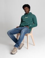 Džemperis - &bdquo;Oversized&ldquo; stiliaus - tamsiai zalias