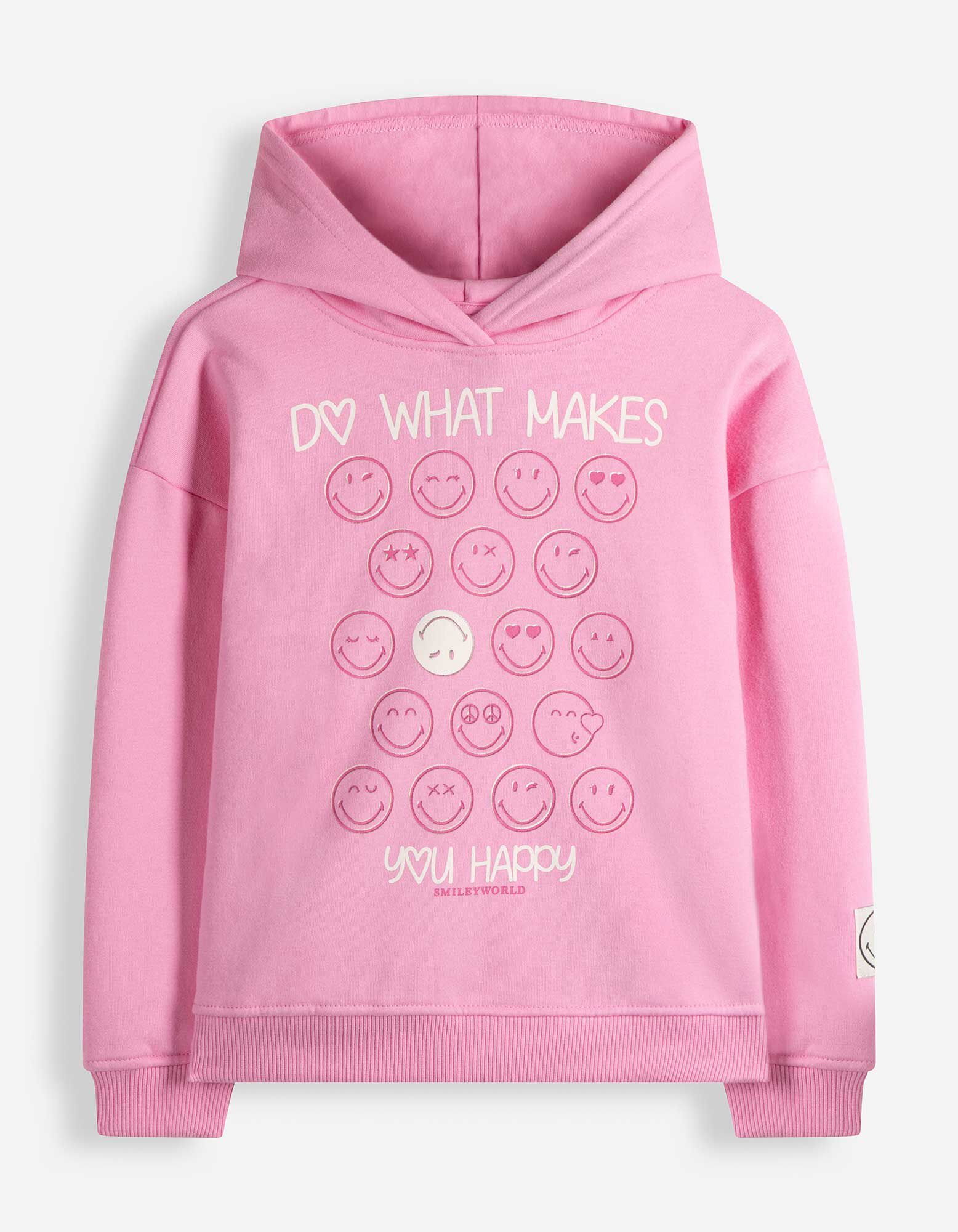 Mikina s kapucňou - SmileyWorld&reg; - Svetloružov&aacute;