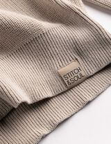 Pull-over - Col polo - Beige