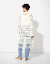 Kardigán - Rögzítés nélkül - feher