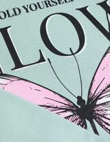 Bluză de trening - Imprimeu - Turcoaz