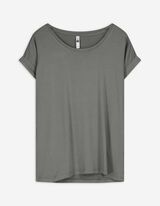 T-Shirt - Viskose-Mix - grün