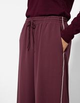 Jogpants - Wide Fit - dunkellila