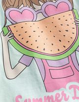 T-Shirt - Frontprint - blau