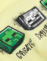 Majica kratkih rukava - Minecraft - svetlo-zuta