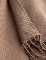 Poncho - Effen - bruin