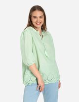 Blusa - Pizzo traforato - verde