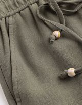 Bermuda  - Leinen-Optik - gr&uuml;n