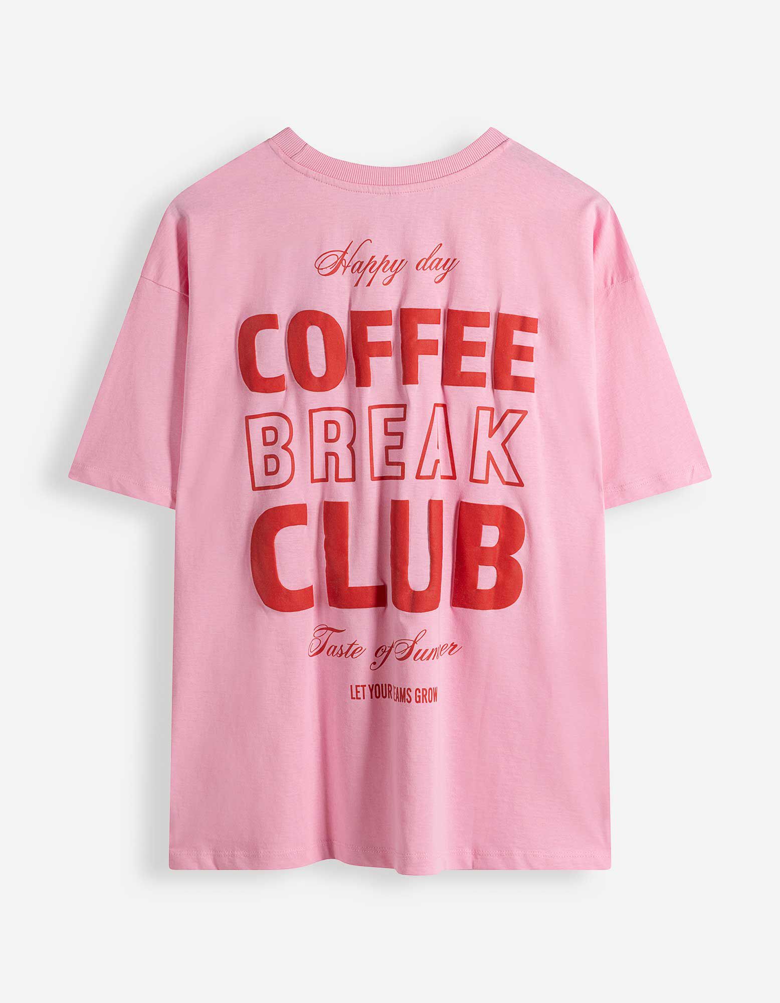 T-shirt - Dos imprim&eacute; - rose