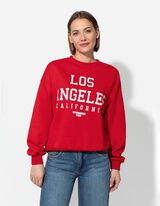 Felpa - Scritta - rosso