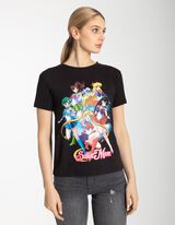 Majica kratkih rukava - Print - crno