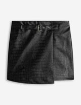 Minisukně - Imitace kůže - cerná