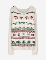 Pullover - Christmas - weiß