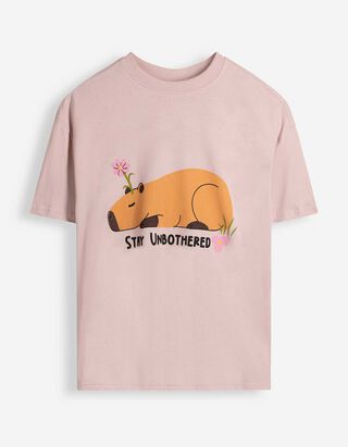 T-Shirt - Print - Rosa