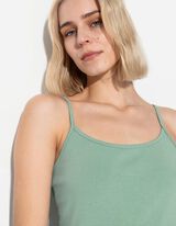 Top - Ozke naramnice - turkizna