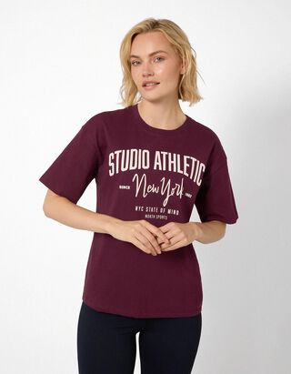 T-Shirt - Baumwolle - Lila