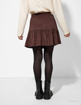 Gonna - Imitazione di camoscio - marrone scuro