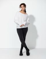 Pullover - Oversized Fit - wei&szlig;