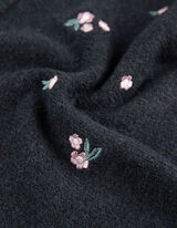 Maglione - Ricami - grigio scuro