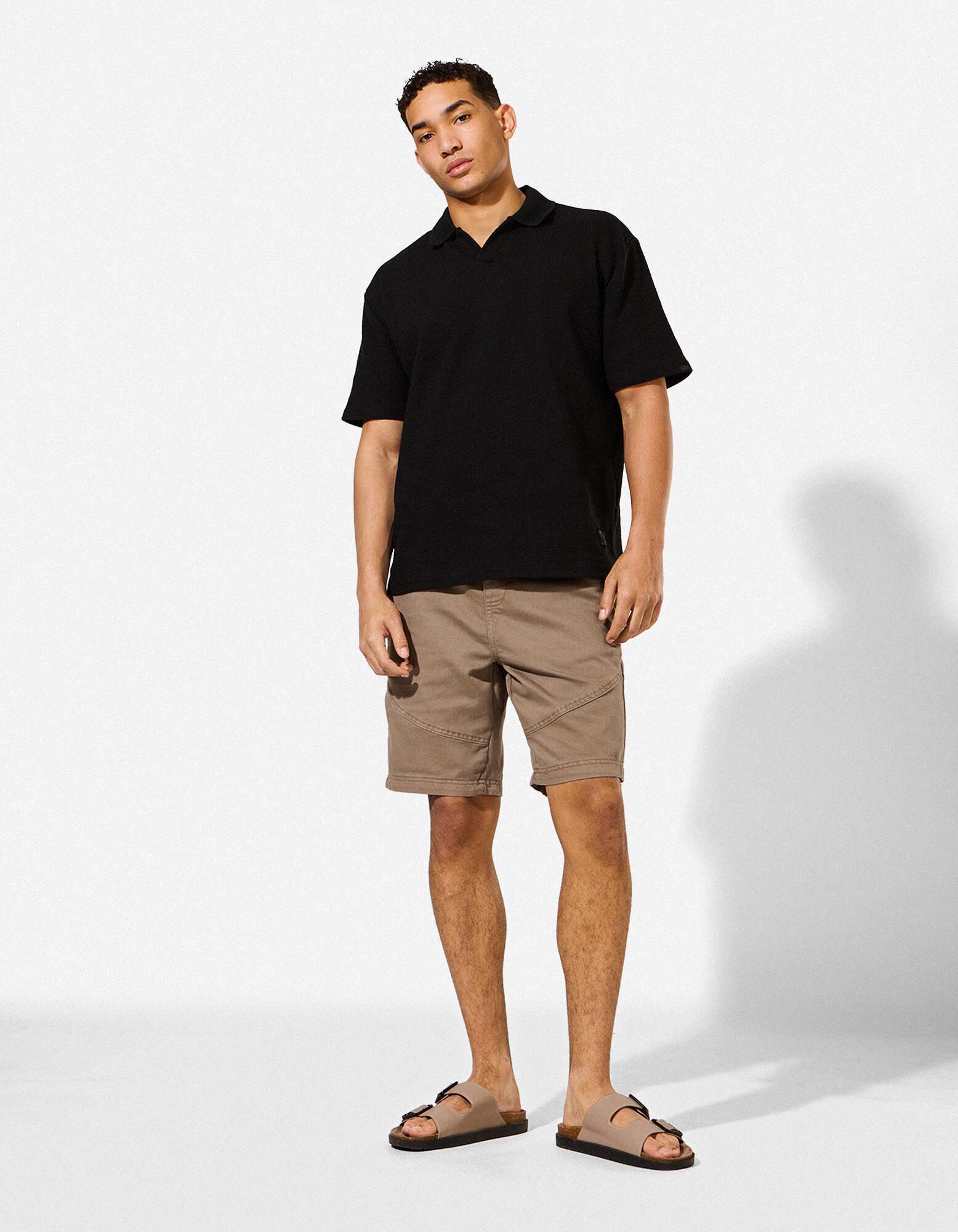 Shorts - Twill - grau