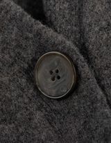 Dlouhý kardigan - V výstřih - seda