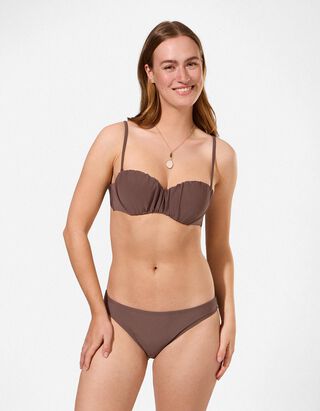 Bikinitop - Verstellbare Tr&auml;ger - Braun
