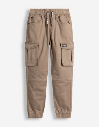 Cargo broek - Met stretch - beige