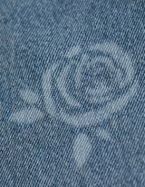 dżinsy - wzór na całej powierzchni - jasny niebieski