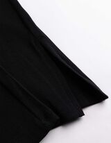 Leggings - Flared Fit - Schwarz
