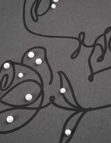 T-shirt - Sierkraaltjes - donkergrijs