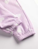 Pantaloni jogging - Imprimeu allover - Mov