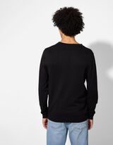 Pulovr - Směs s viskózou - cerná