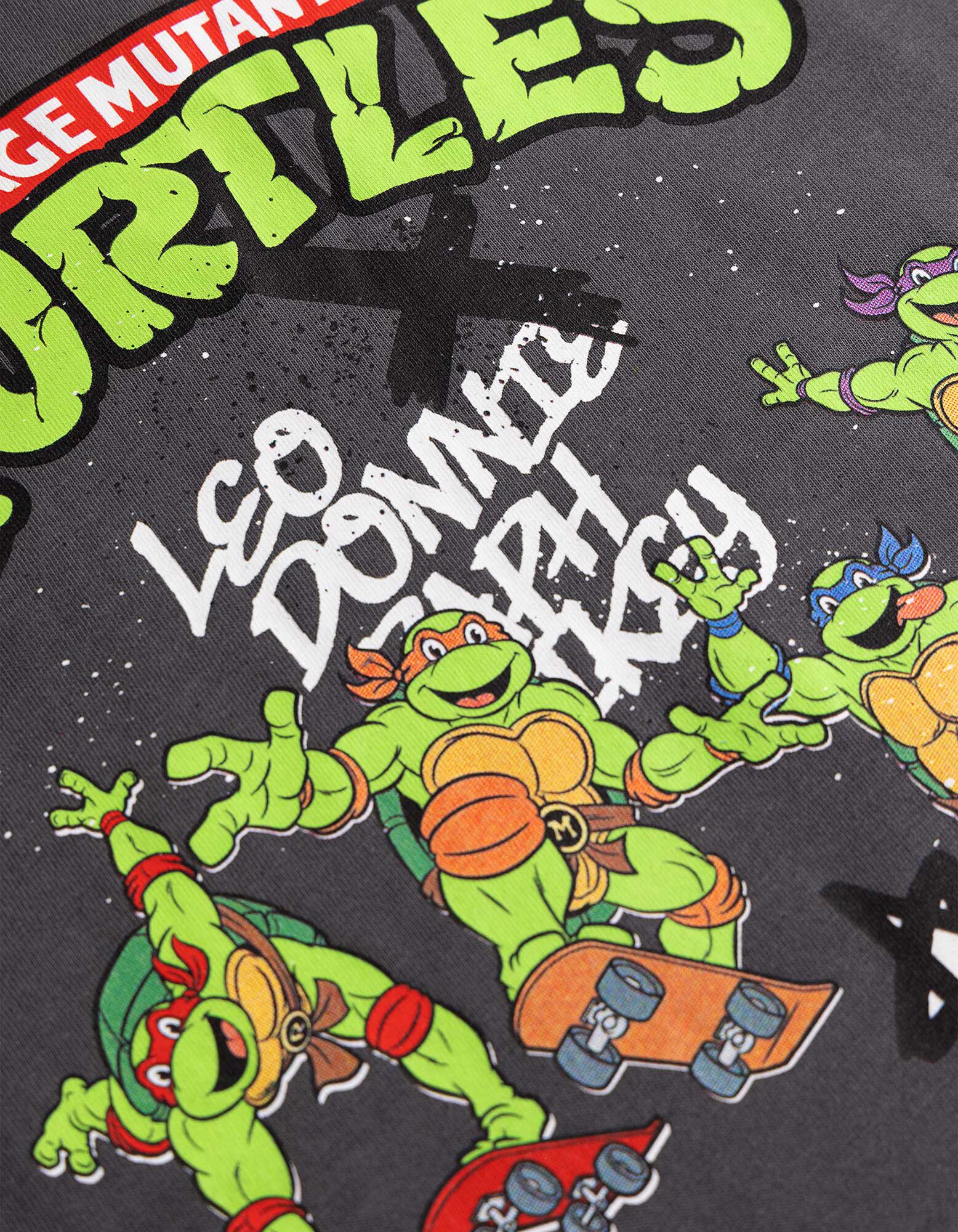 Longshirt - Ninja Turtles - Dunkelgrau