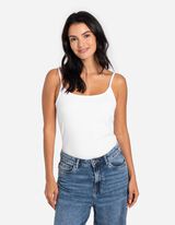 Ujjatlan felső - Spagettipántos - feher