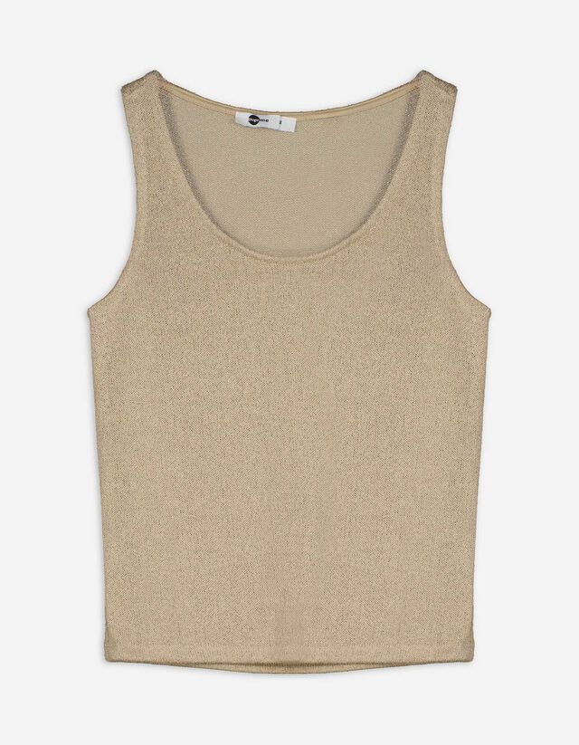 Stricktop - Viskose-Mix - beige