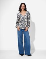 Halenka - Potisk - tmave zelena