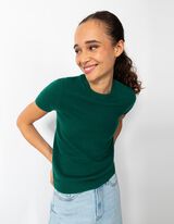 Strickshirt - Kaschmir - dunkelgrün