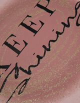 Tričko - Trblietav&aacute; potlač - fialovy