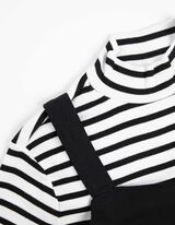 Marškinėlių ilgomis rankovėmis ir suknelės rinkinys - 2-in-1 - baltas