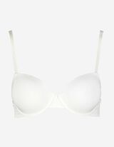 Sutien push-up - Monocrom - Alb