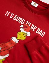 Sweatshirt - Grinch - Rot