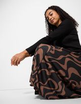 Gonna a pieghe -  Pieghe - nero