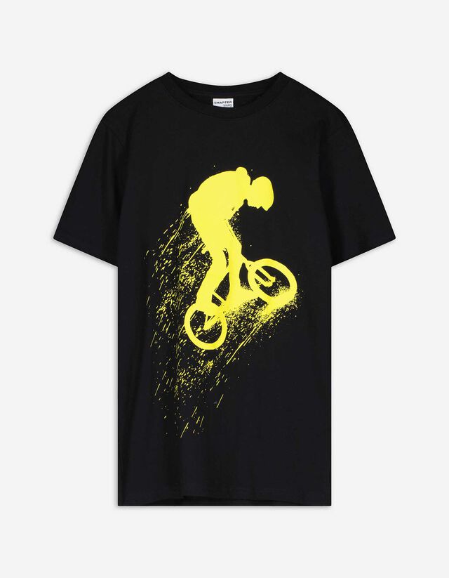 T-shirt - nadruk - czarny