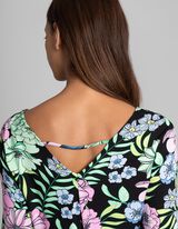 sukienka midi - LENZING™ ECOVERO™ - czarny