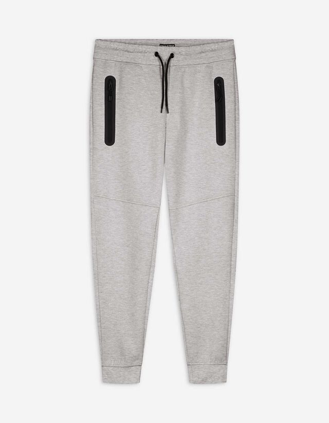 Tepláky - Straight Fit - seda